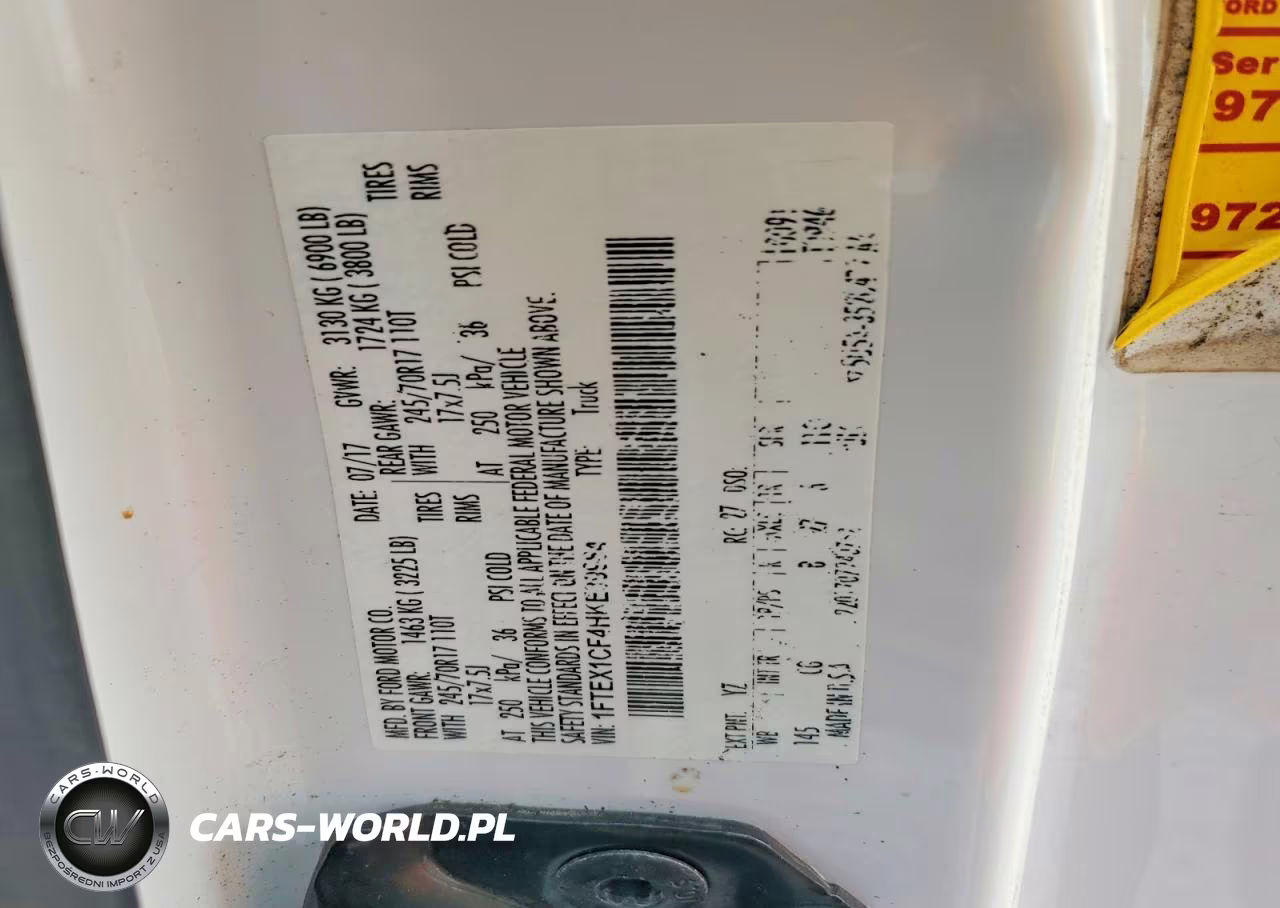 2017 Ford F150 Super Cab VIN:1FTEX1CF4HKE39984 - 12