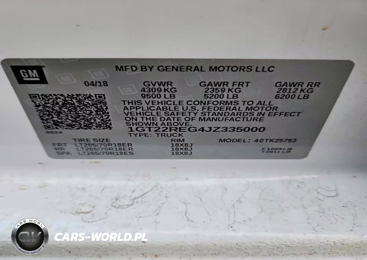 2018 GMC Sierra K2500 Heavy Duty VIN:1GT22REG4JZ335000 - 12