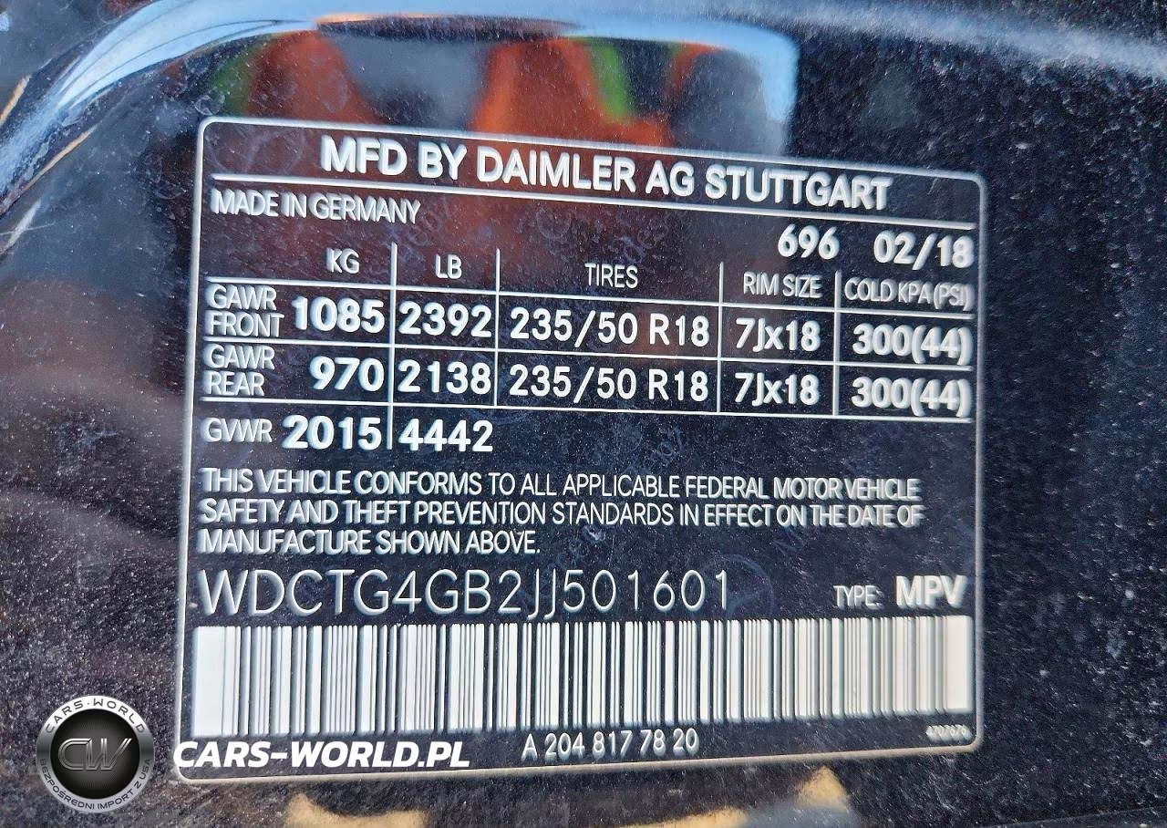 2018 Mercedes-Benz Gla 250 4Matic VIN:WDCTG4GB2JJ501601 - 12