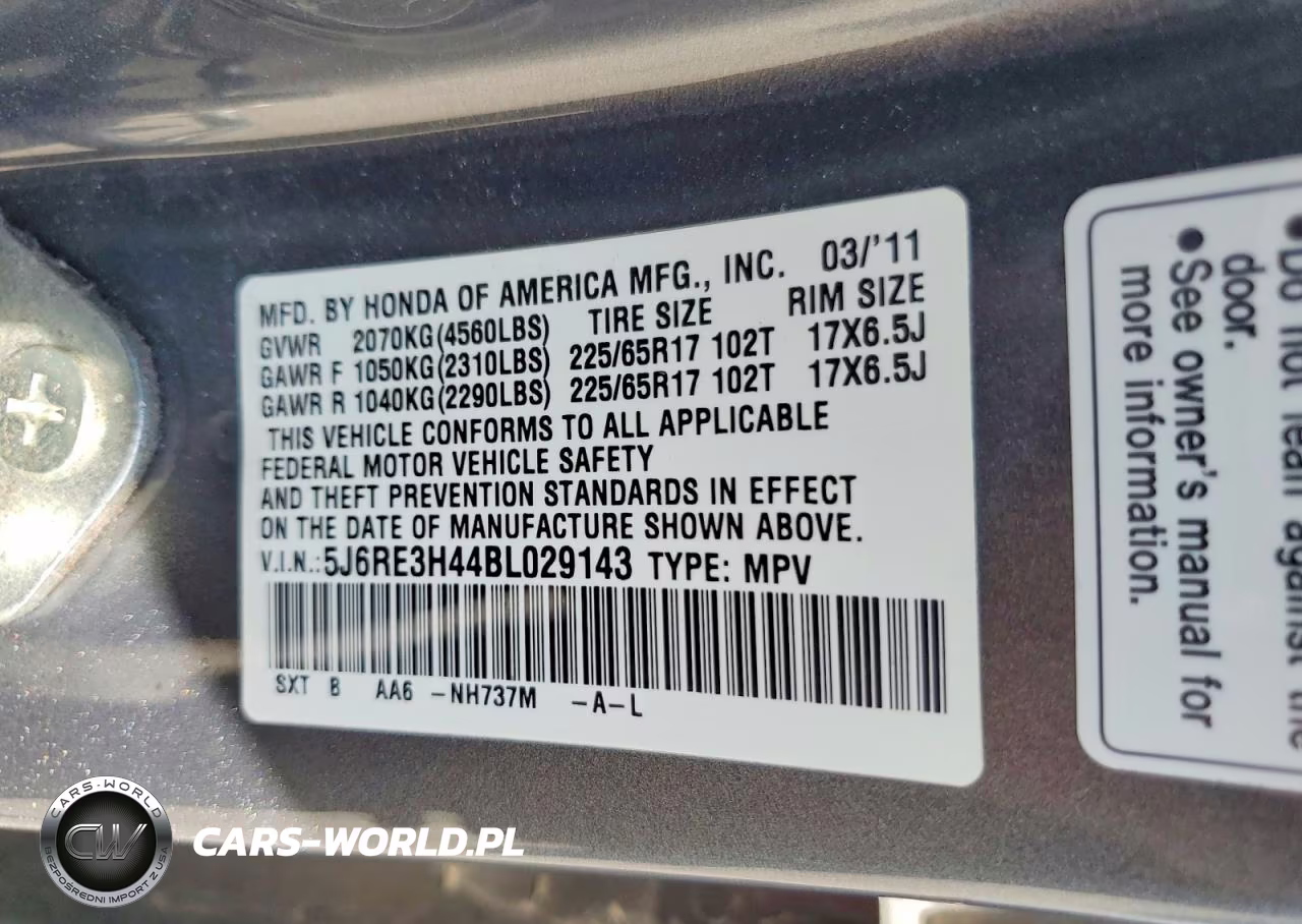 2011 Honda Cr-V Se VIN:5J6RE3H44BL029143 - 13