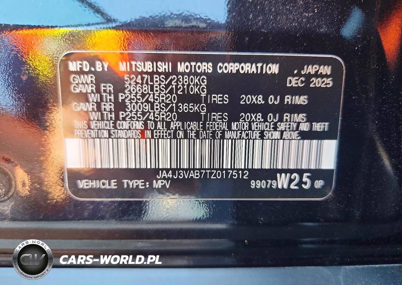 2026 Mitsubishi Outlander Se VIN:JA4J3VAB7TZ017512 - 14