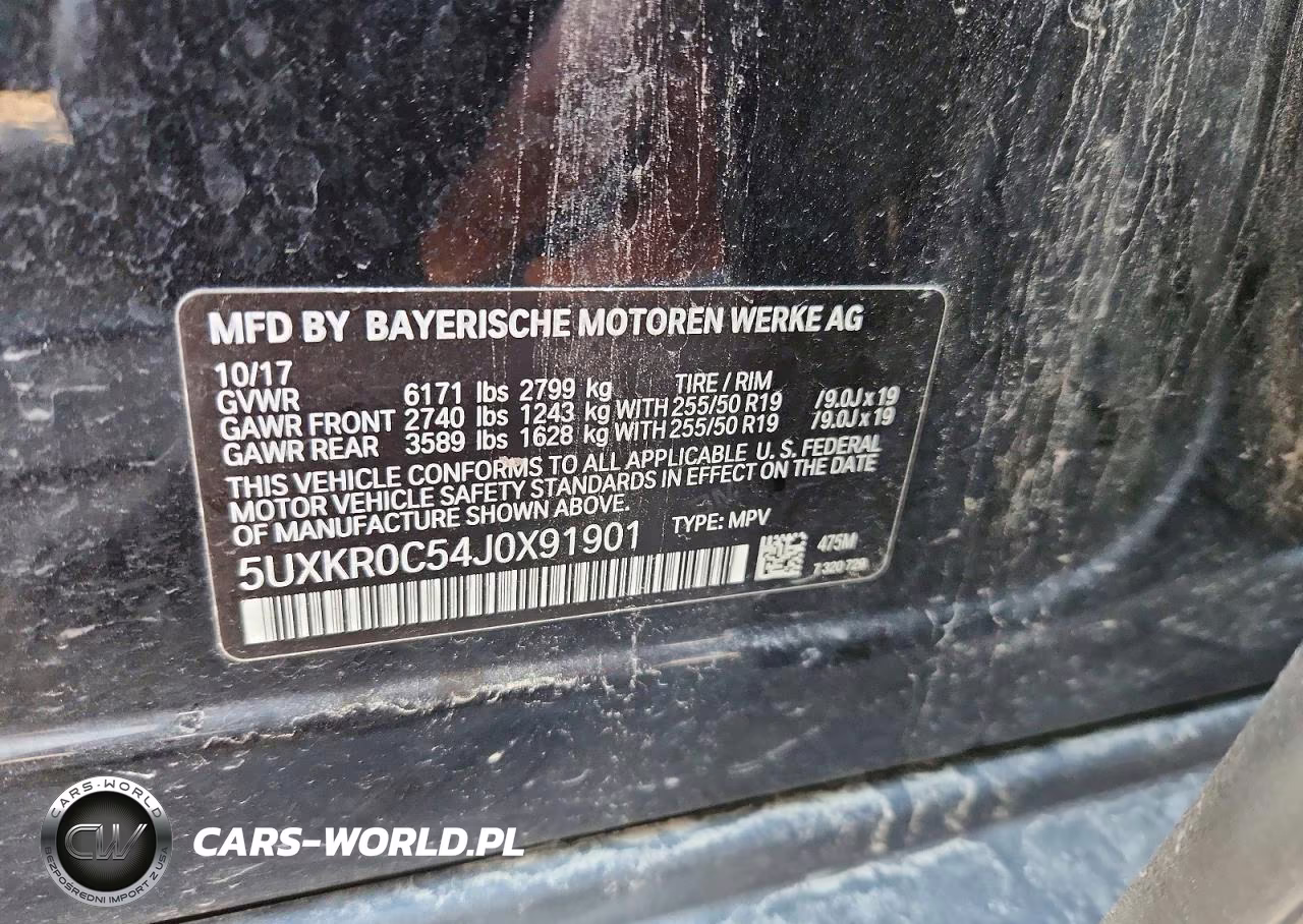 2018 BMW X5 xDrive35I VIN:5UXKR0C54J0X91901 - 13