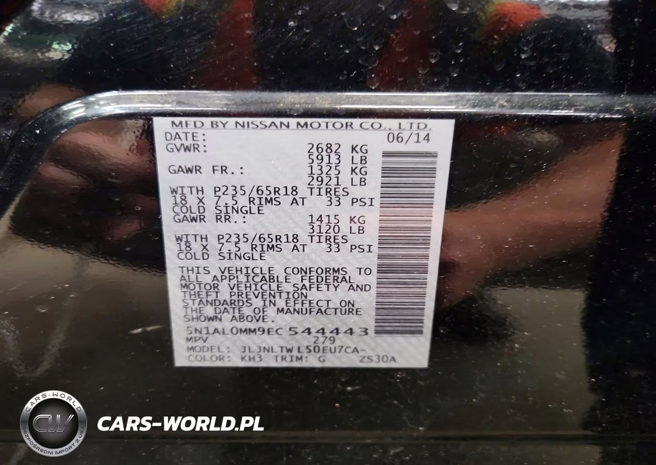 2014 Infiniti Qx60 Base VIN:5N1AL0MM9EC544443 - 13