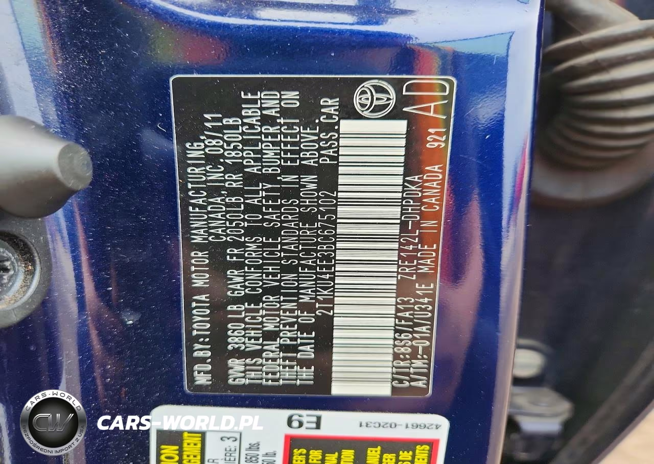 2011 Toyota Matrix Base VIN:2T1KU4EE3BC675102 - 12