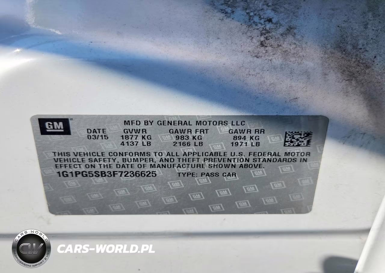 2015 Chevrolet Cruze Ltz VIN:1G1PG5SB3F7236625 - 12