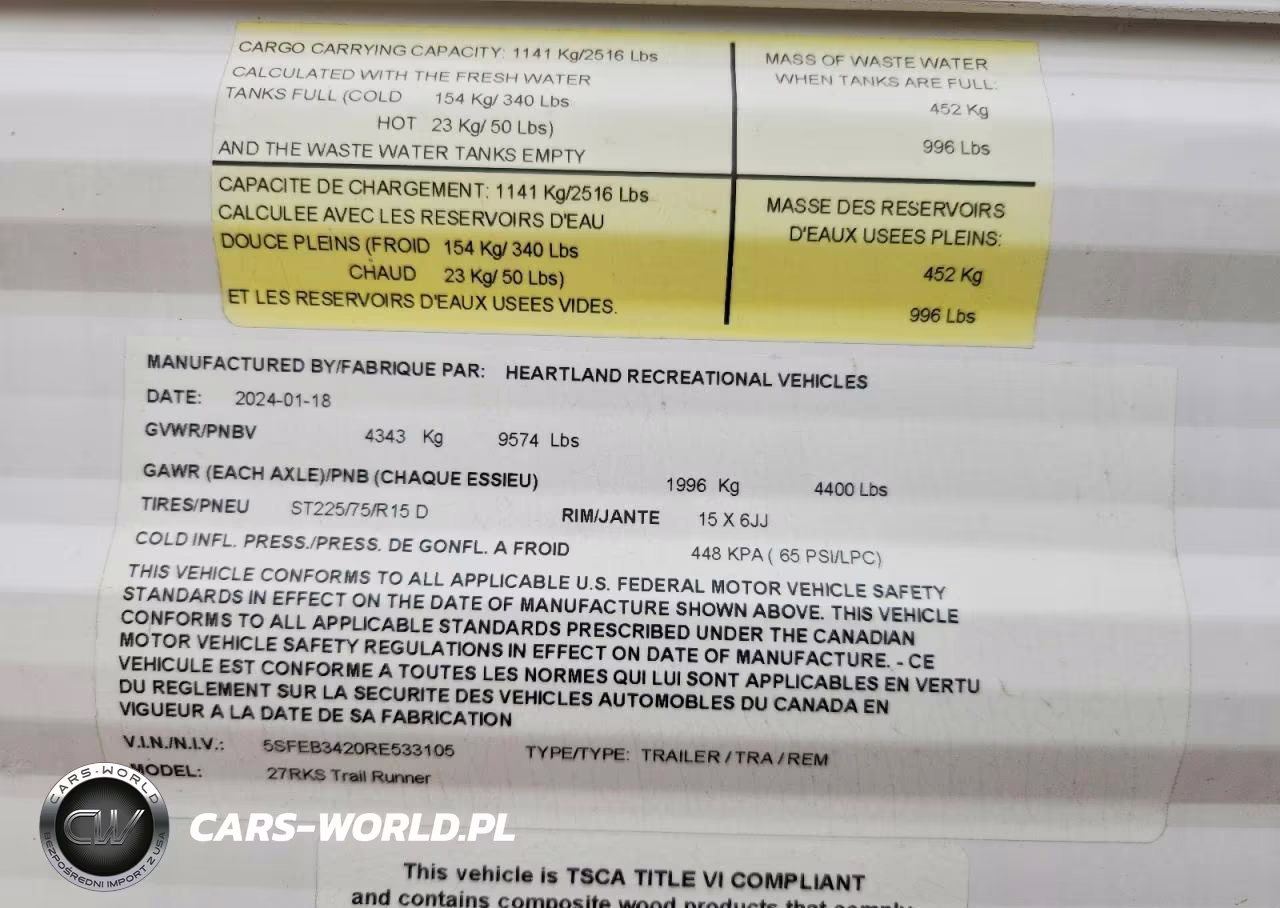 2024 Heartland Trail Runner Camper VIN:5SFEB3420RE533105 - 10