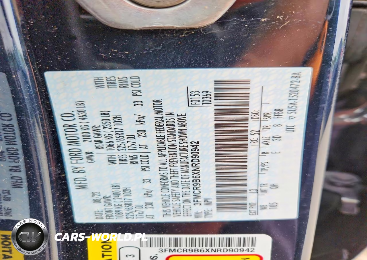 2022 Ford Bronco Sport Big Bend VIN:3FMCR9B6XNRD90942 - 13