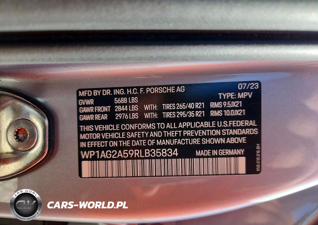 2024 Porsche Macan S VIN:WP1AG2A59RLB35834 - 12