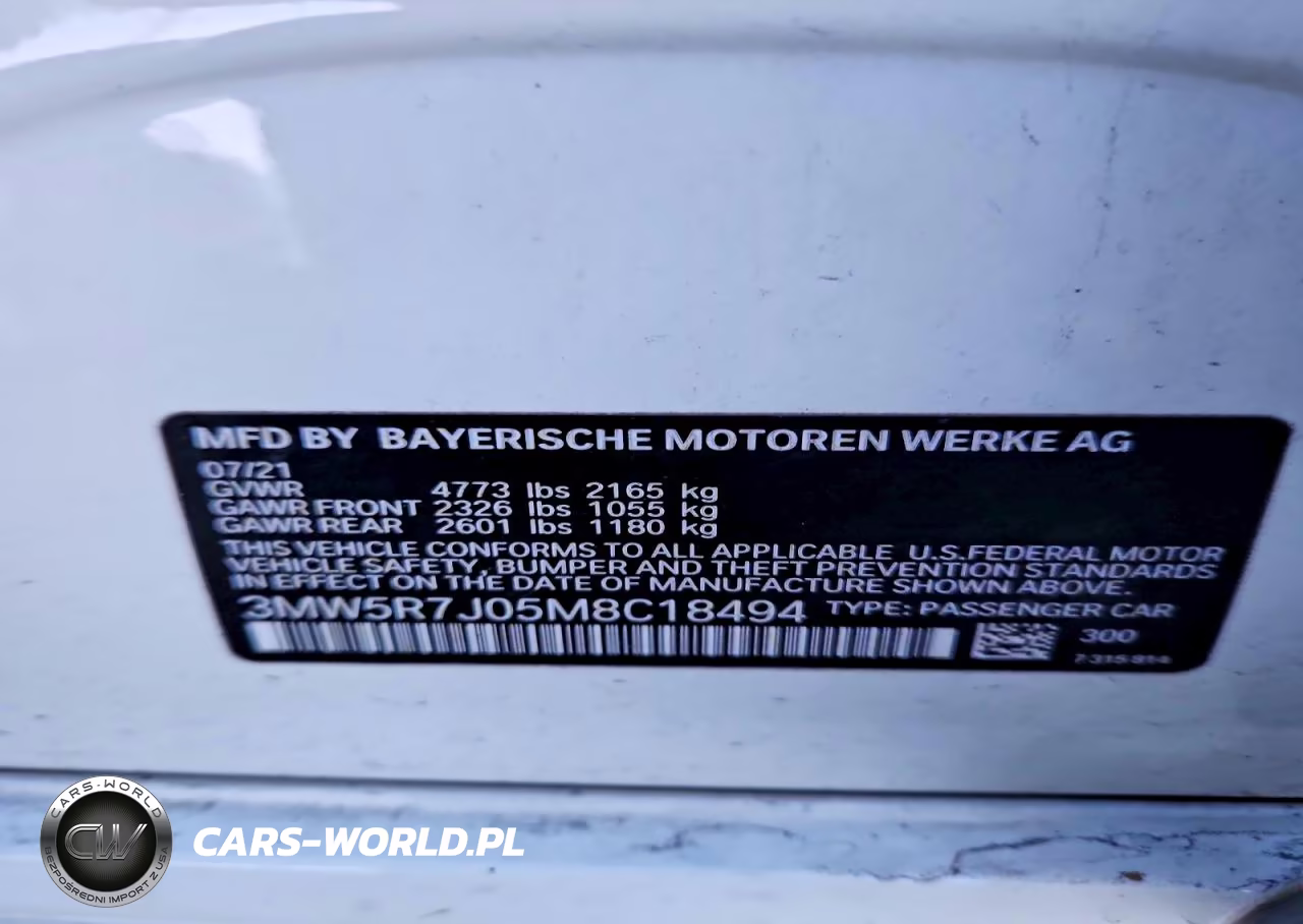 2021 BMW 330Xi VIN:3MW5R7J05M8C18494 - 13