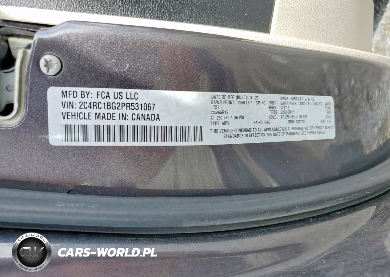 2023 Chrysler Pacifica Touring L VIN:2C4RC1BG2PR531067 - 14