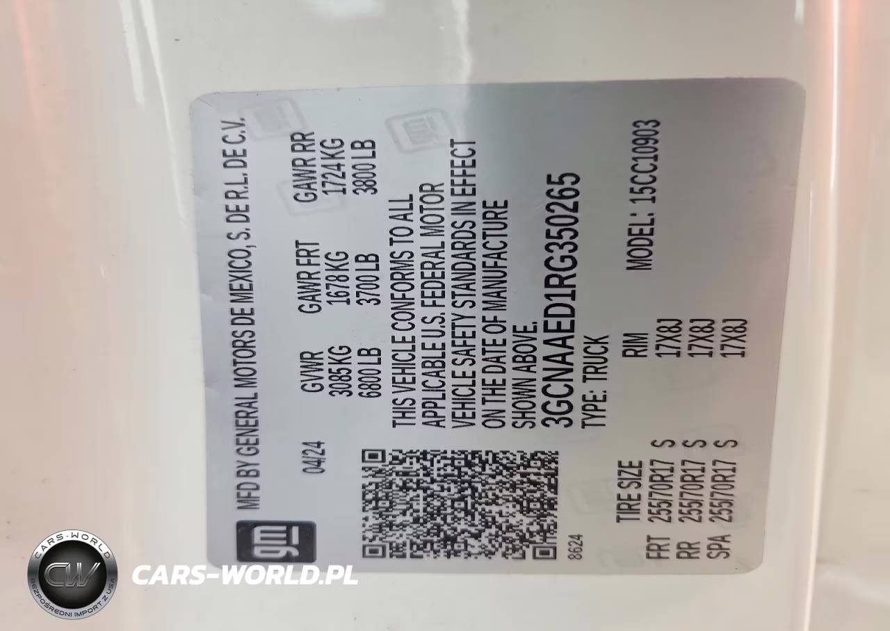 2024 Chevrolet Silverado C1500 VIN:3GCNAAED1RG350265 - 12