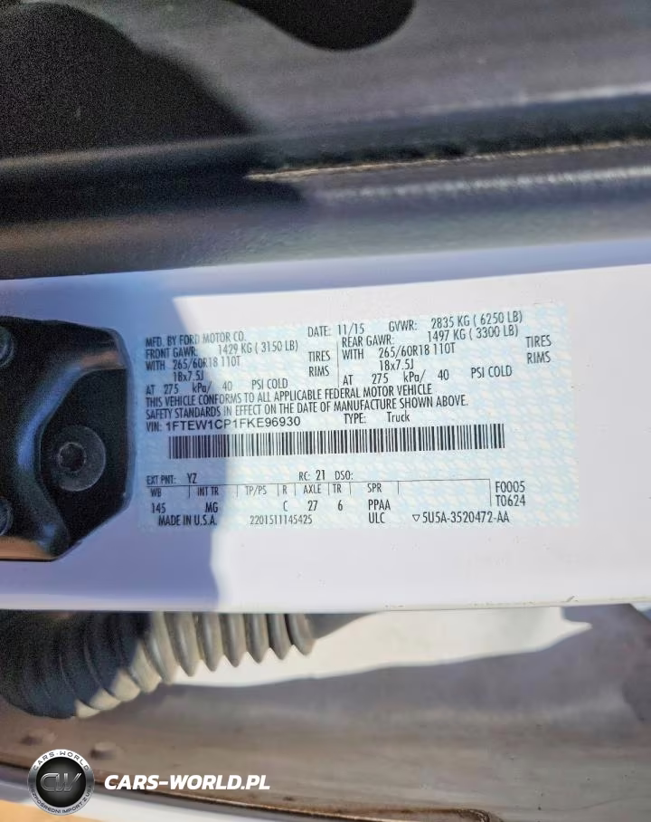2015 Ford F150 Supercrew VIN:1FTEW1CP1FKE96930 - 12
