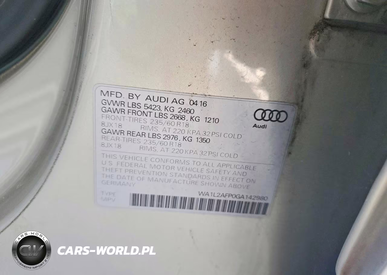 2016 Audi Q5 Premium Plus VIN:WA1L2AFP0GA142980 - 12