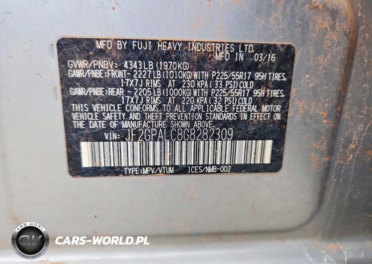 2016 Subaru Crosstrek Limited VIN:JF2GPALC8G8282309 - 13