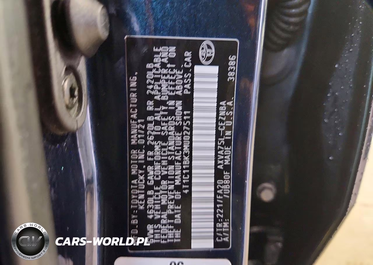 2021 Toyota Camry Le VIN:4T1C11BK3MU027511 - 13