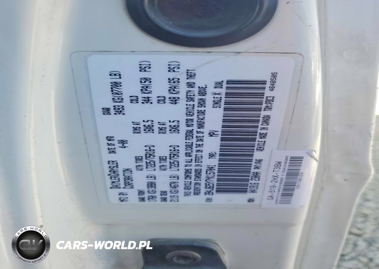 2000 Dodge Ram Wagon 2500 Delivery Van VIN:2B4JB25Y7YK157041 - 13
