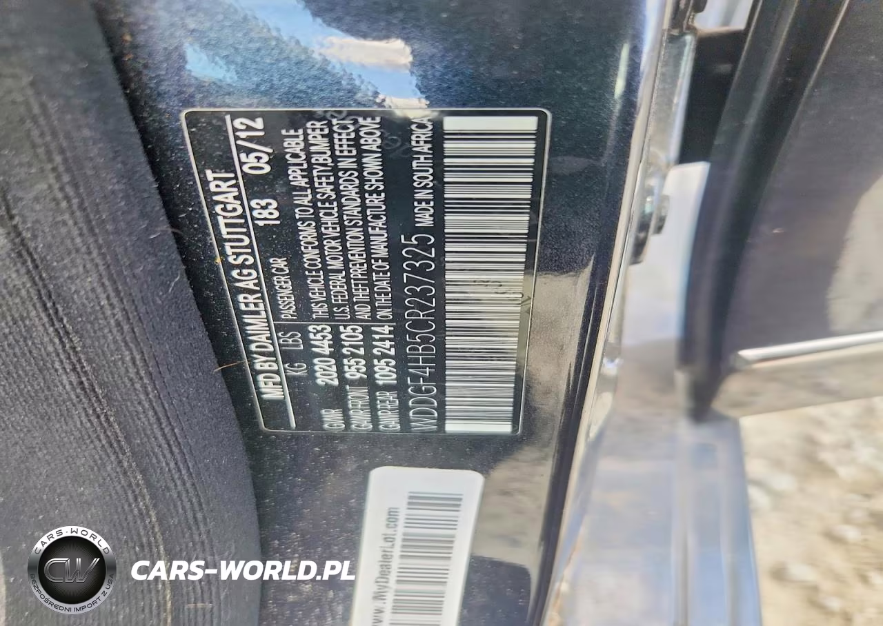 2012 Mercedes-Benz C 250 VIN:WDDGF4HB5CR237325 - 12