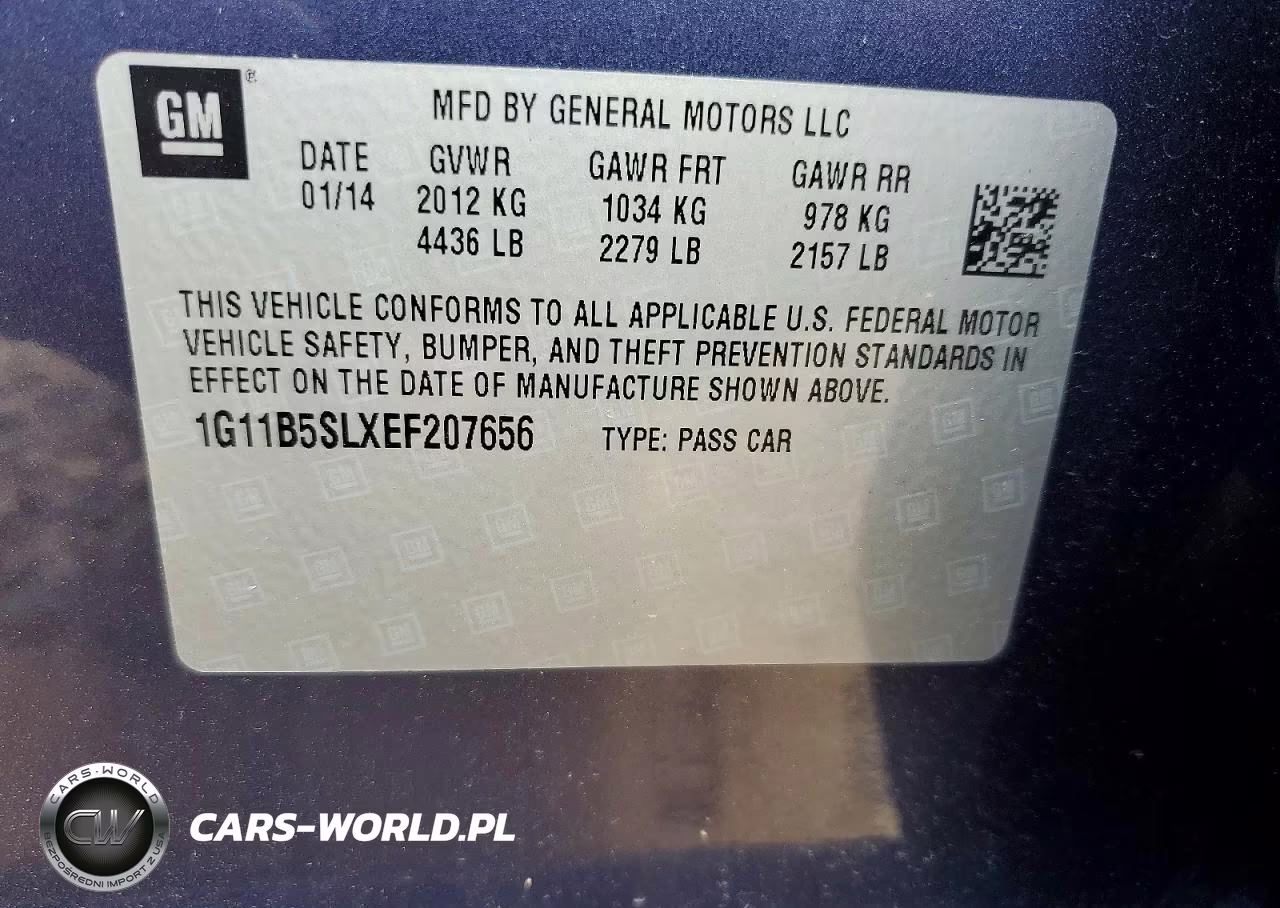 2014 Chevrolet Malibu Ls VIN:1G11B5SLXEF207656 - 12