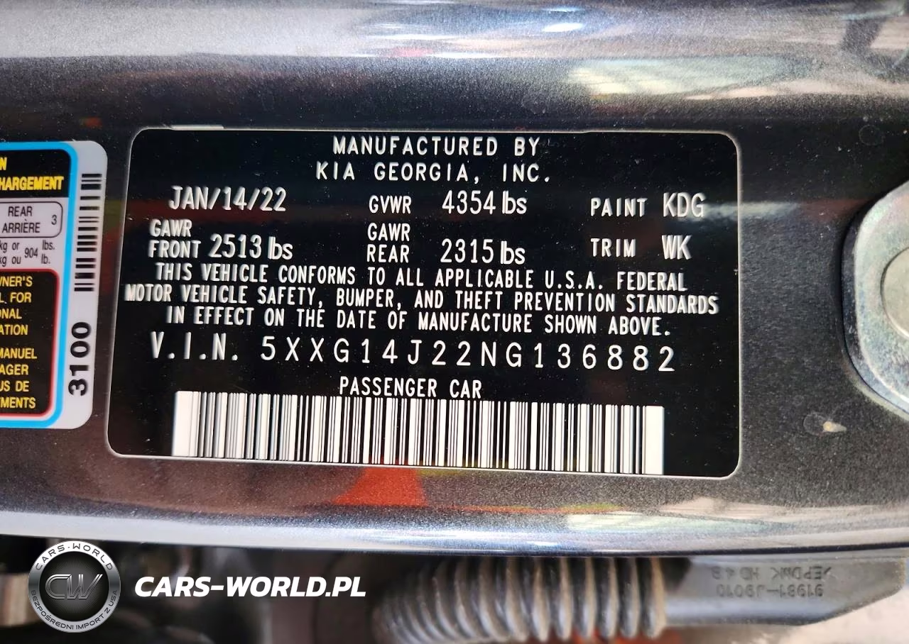 2022 Kia K5 Lxs VIN:5XXG14J22NG136882 - 12