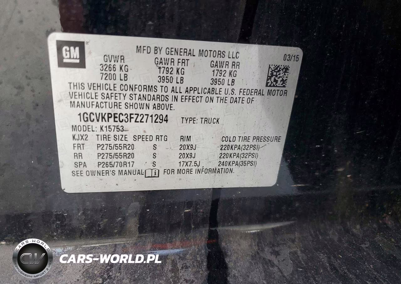 2015 Chevrolet Silverado K1500 VIN:1GCVKPEC3FZ271294 - 12