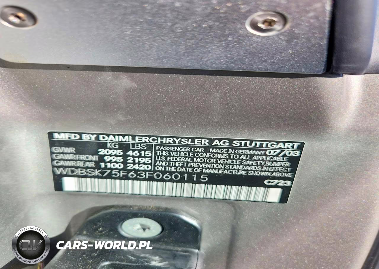 2003 Mercedes-Benz Sl 500R VIN:WDBSK75F63F060115 - 13