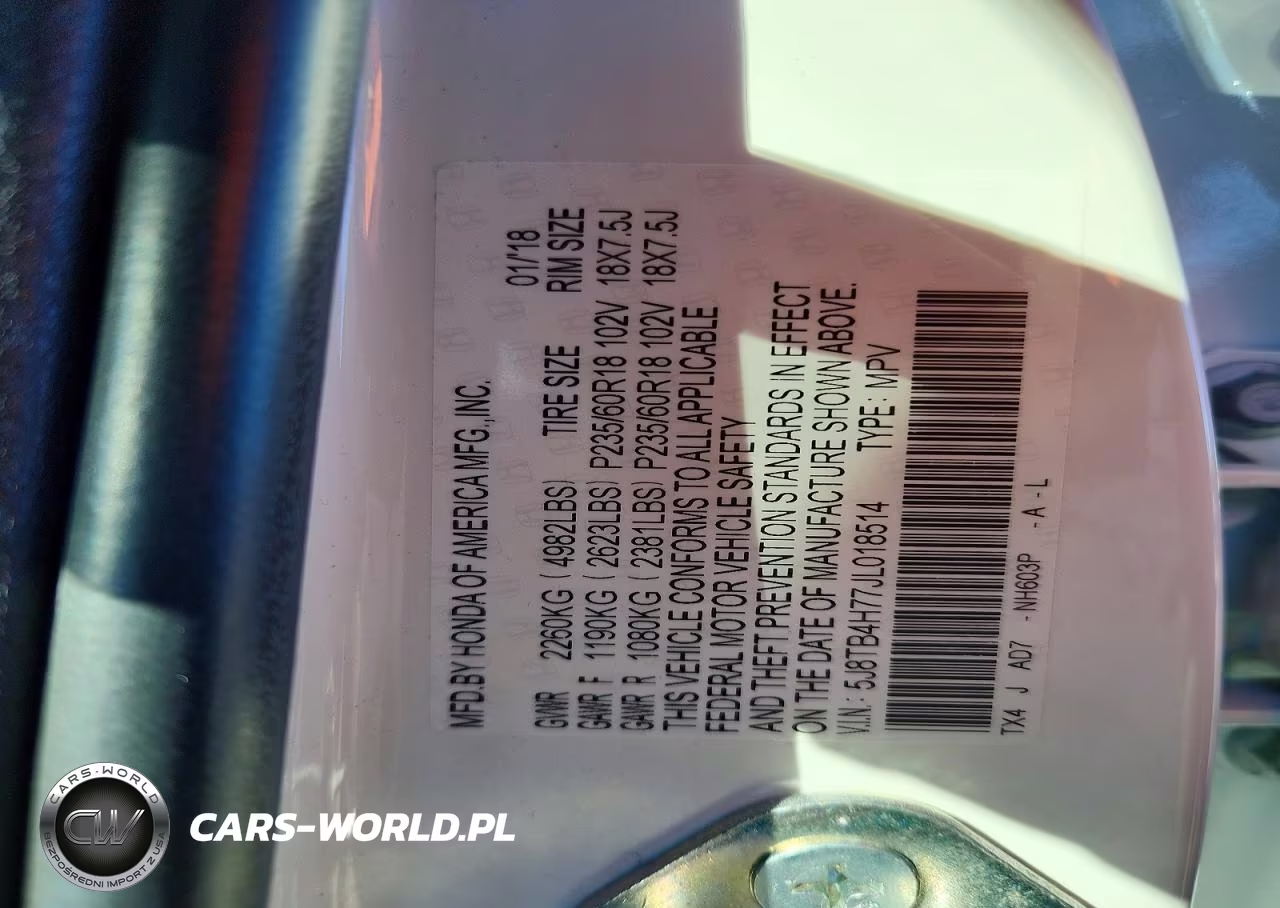2018 Acura Rdx Advance VIN:5J8TB4H77JL018514 - 14