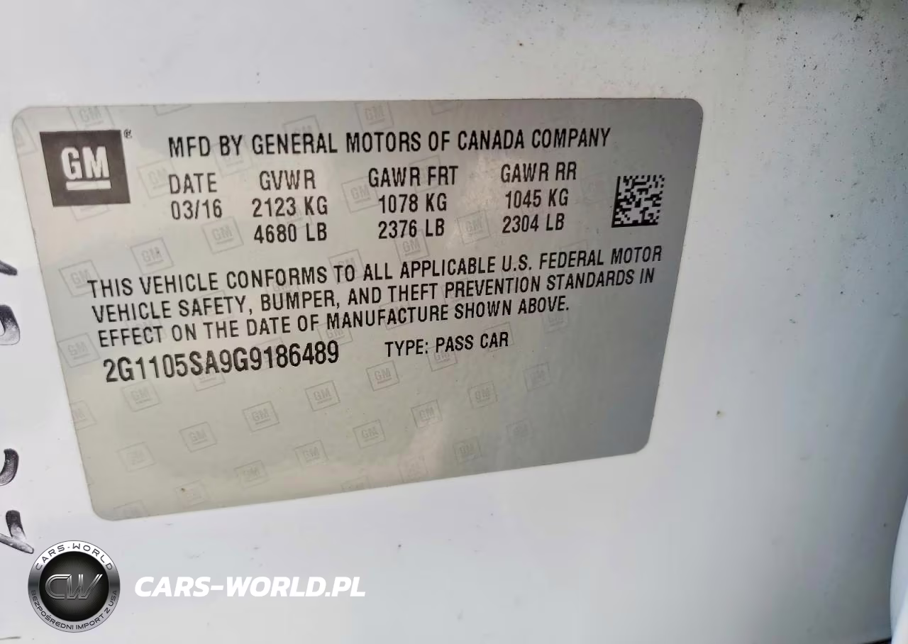 2016 Chevrolet Impala Lt VIN:2G1105SA9G9186489 - 13