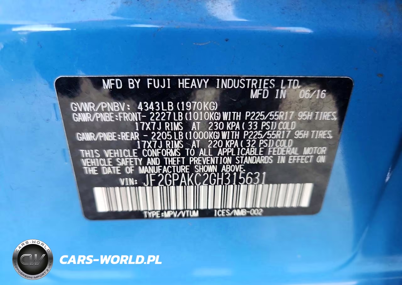 2016 Subaru Crosstrek Limited VIN:JF2GPAKC2GH315631 - 12