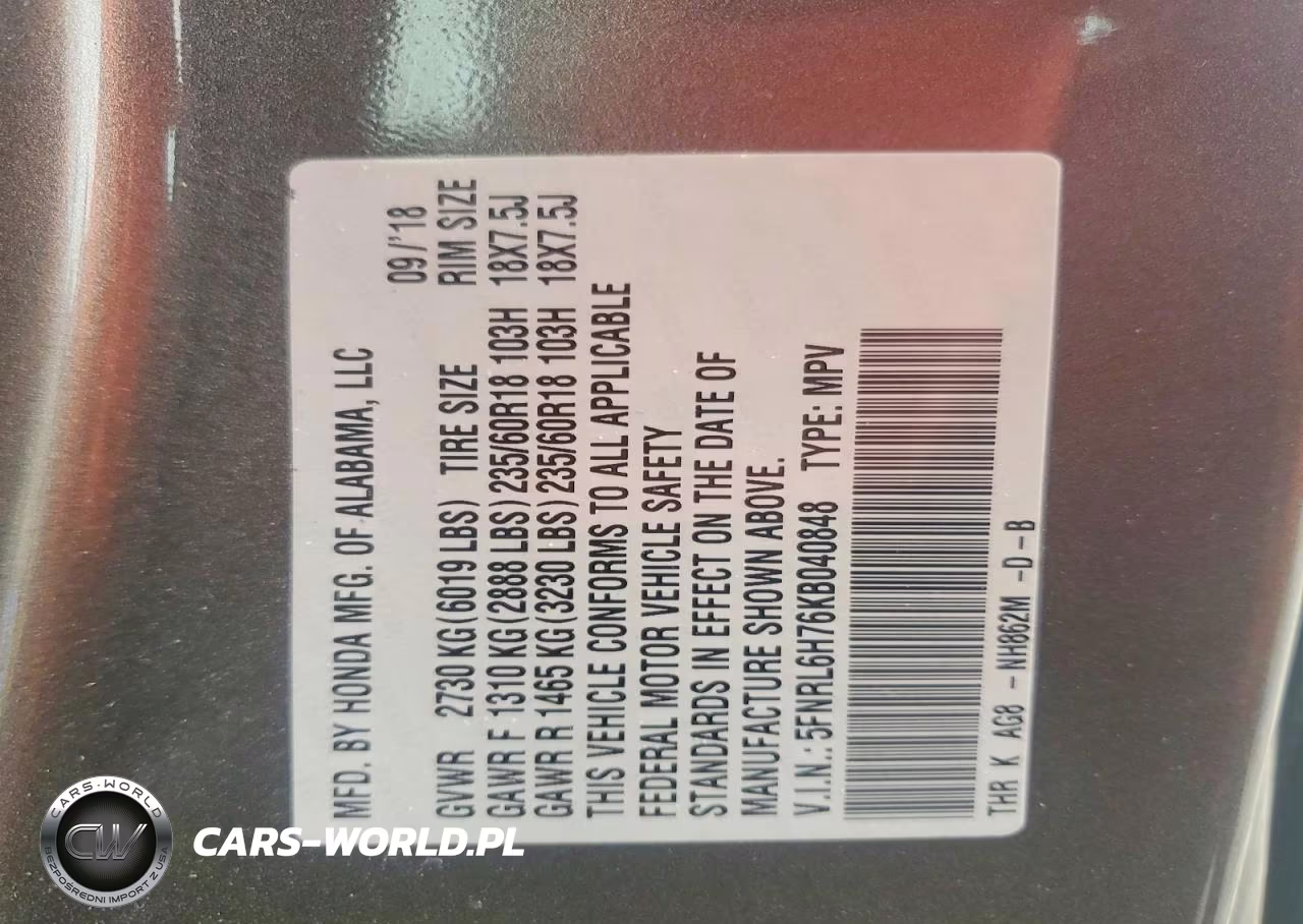 2019 Honda Odyssey Exl VIN:5FNRL6H76KB040848 - 14