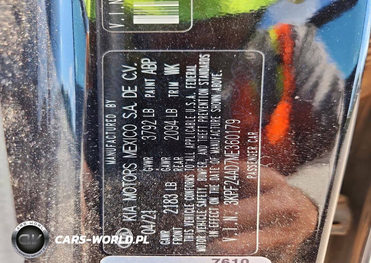 2021 Kia Forte Lxs VIN:3KPF24AD7ME360179 - 12