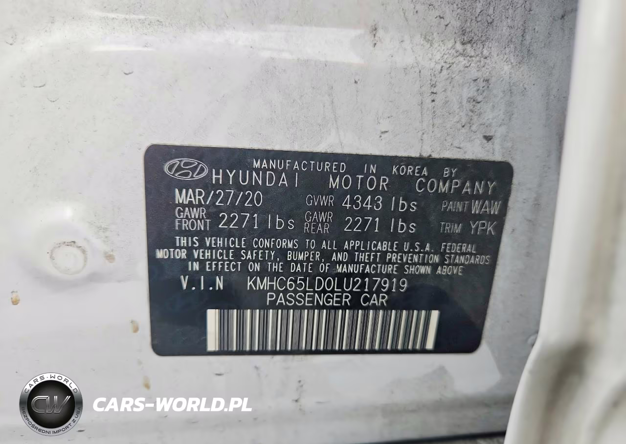 2020 Hyundai Ioniq Se VIN:KMHC65LD0LU217919 - 12