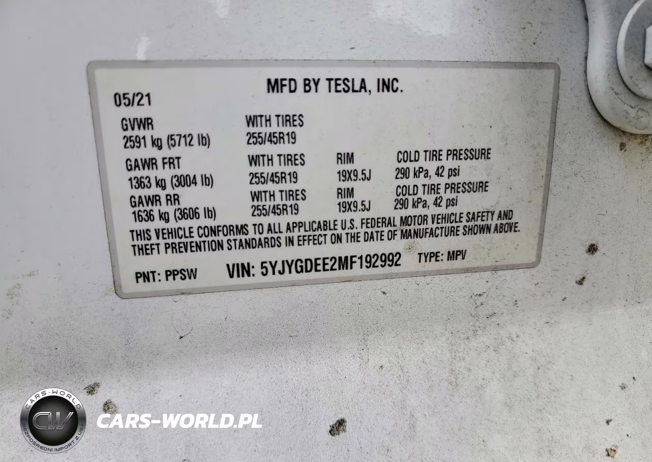 2021 Tesla Model Y VIN:5YJYGDEE2MF192992 - 13