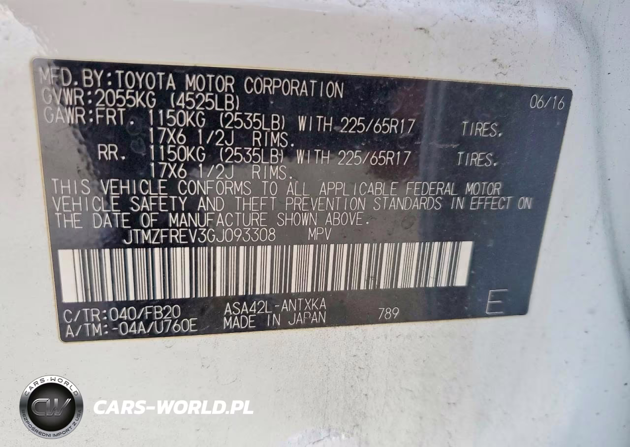 2016 Toyota Rav4 Le VIN:JTMZFREV3GJ093308 - 13