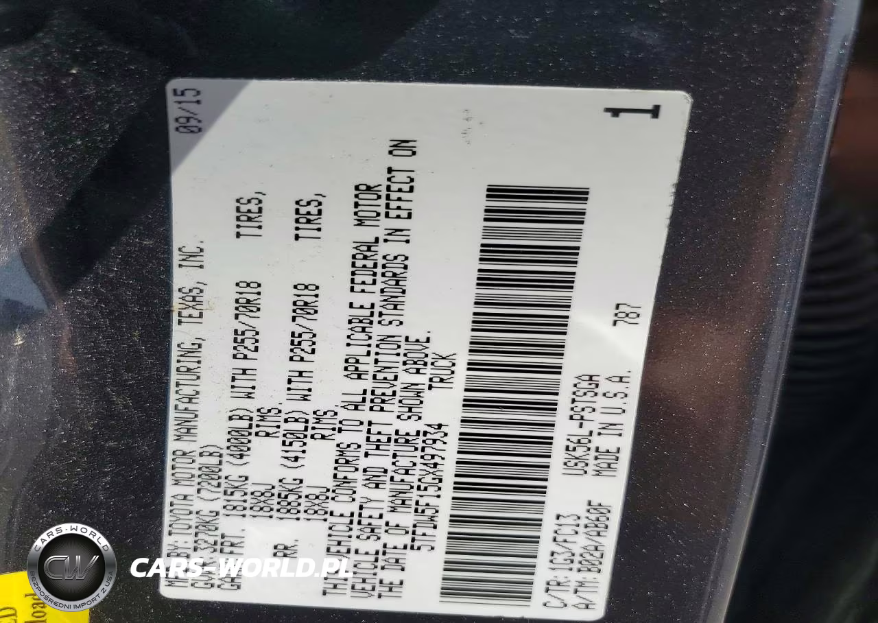 2016 Toyota Tundra Sr5 VIN:5TFDW5F15GX497934 - 13