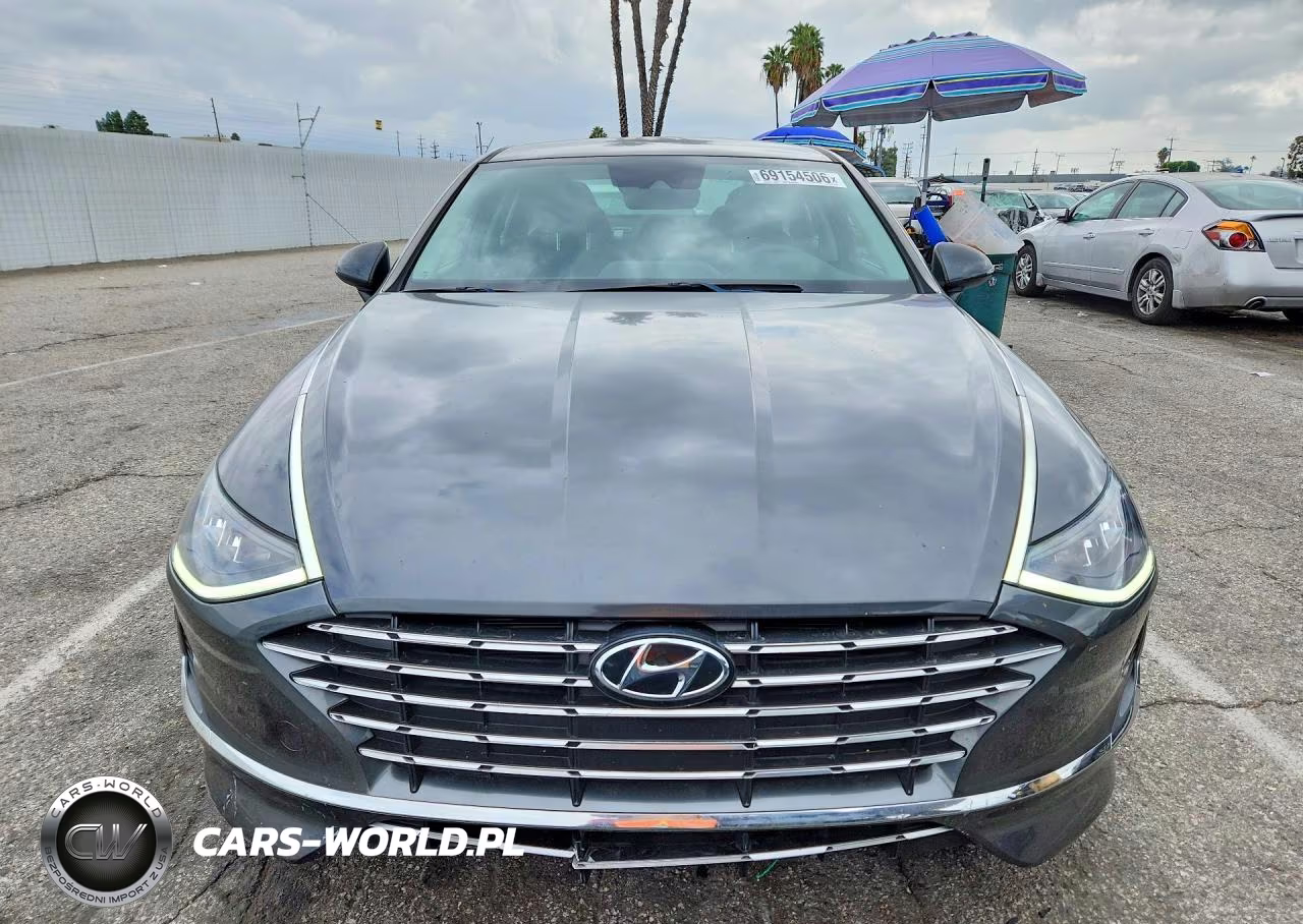 2022 Hyundai Sonata Hybrid Blue VIN:KMHL24JJ3NA048191 - 5