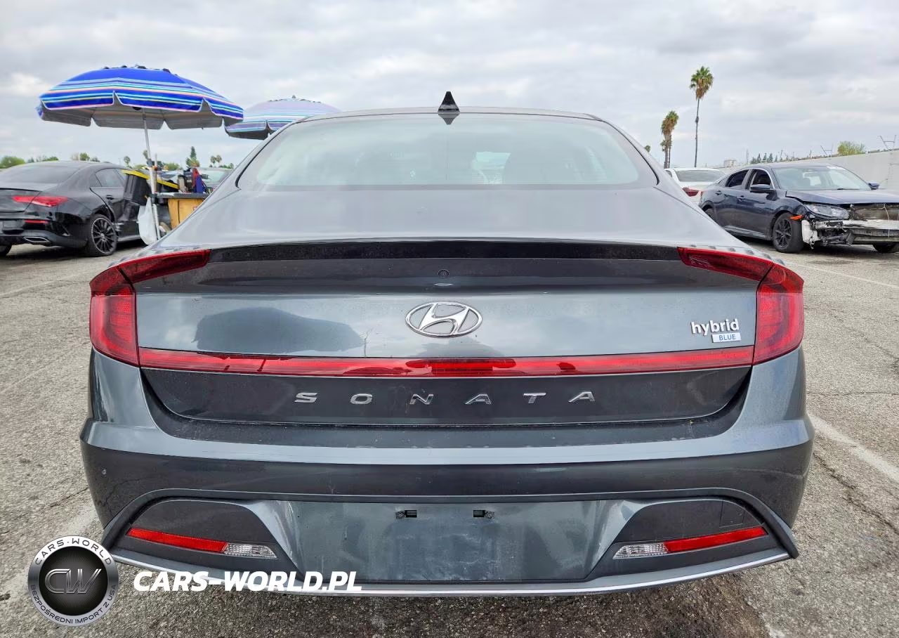 2022 Hyundai Sonata Hybrid Blue VIN:KMHL24JJ3NA048191 - 6