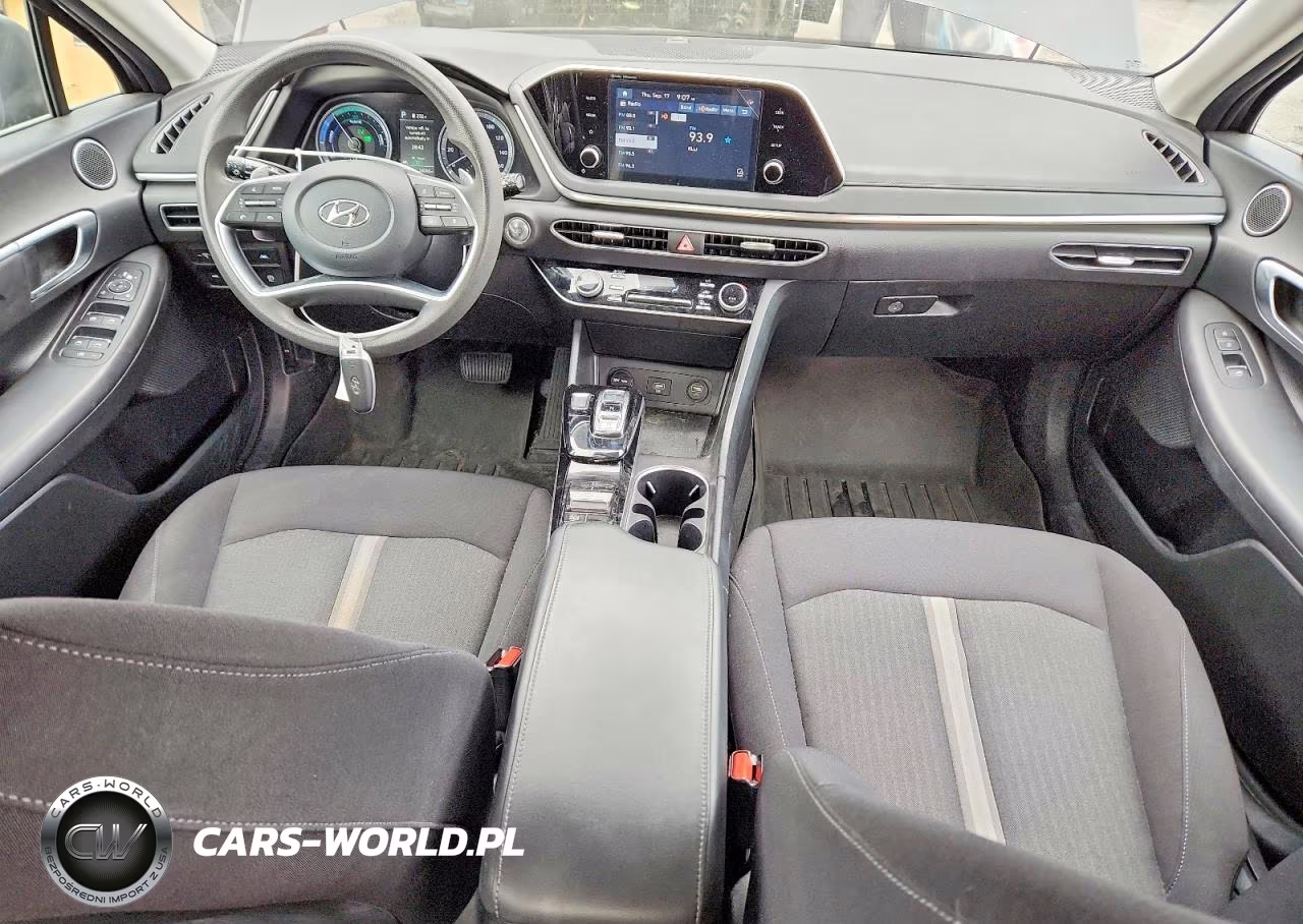 2022 Hyundai Sonata Hybrid Blue VIN:KMHL24JJ3NA048191 - 8