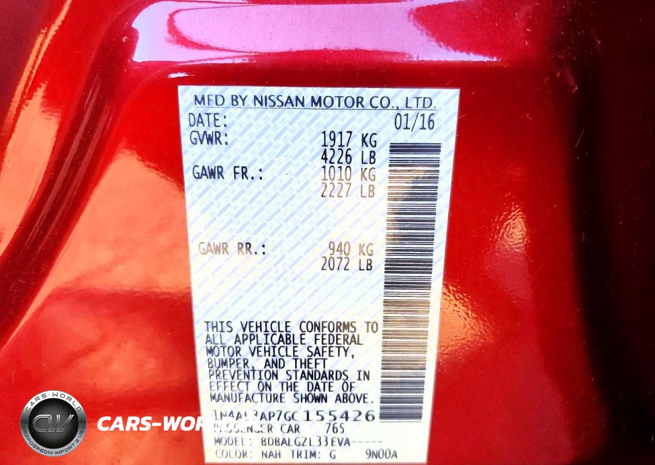 2016 Nissan Altima 2.5 S VIN:1N4AL3AP7GC155426 - 12