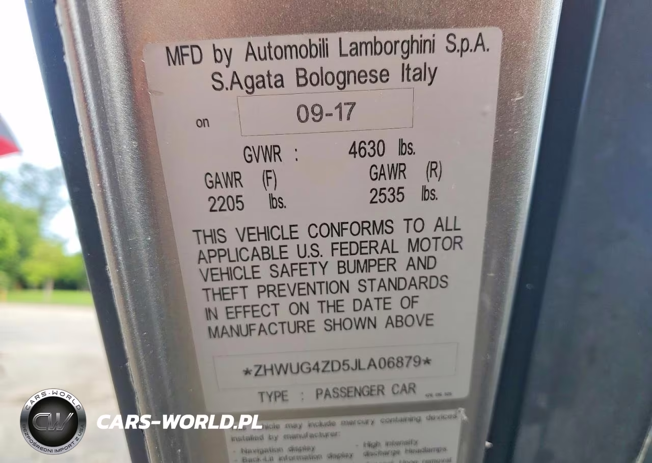 2018 Lamborghini Aventador S VIN:ZHWUG4ZD5JLA06879 - 12