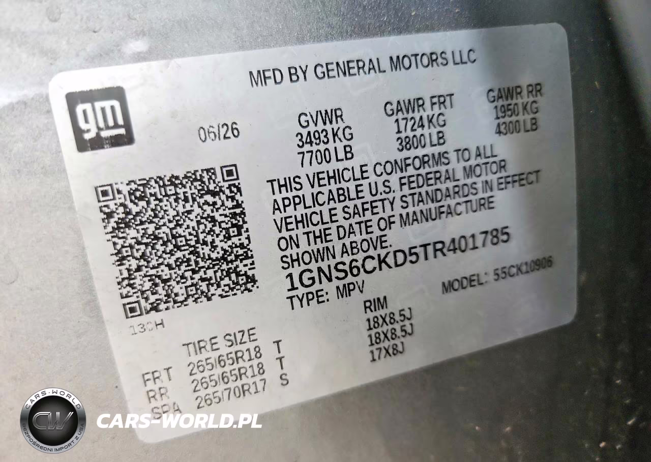 2026 Chevrolet Suburban K1500 Lt VIN:1GNS6CKD5TR401785 - 13