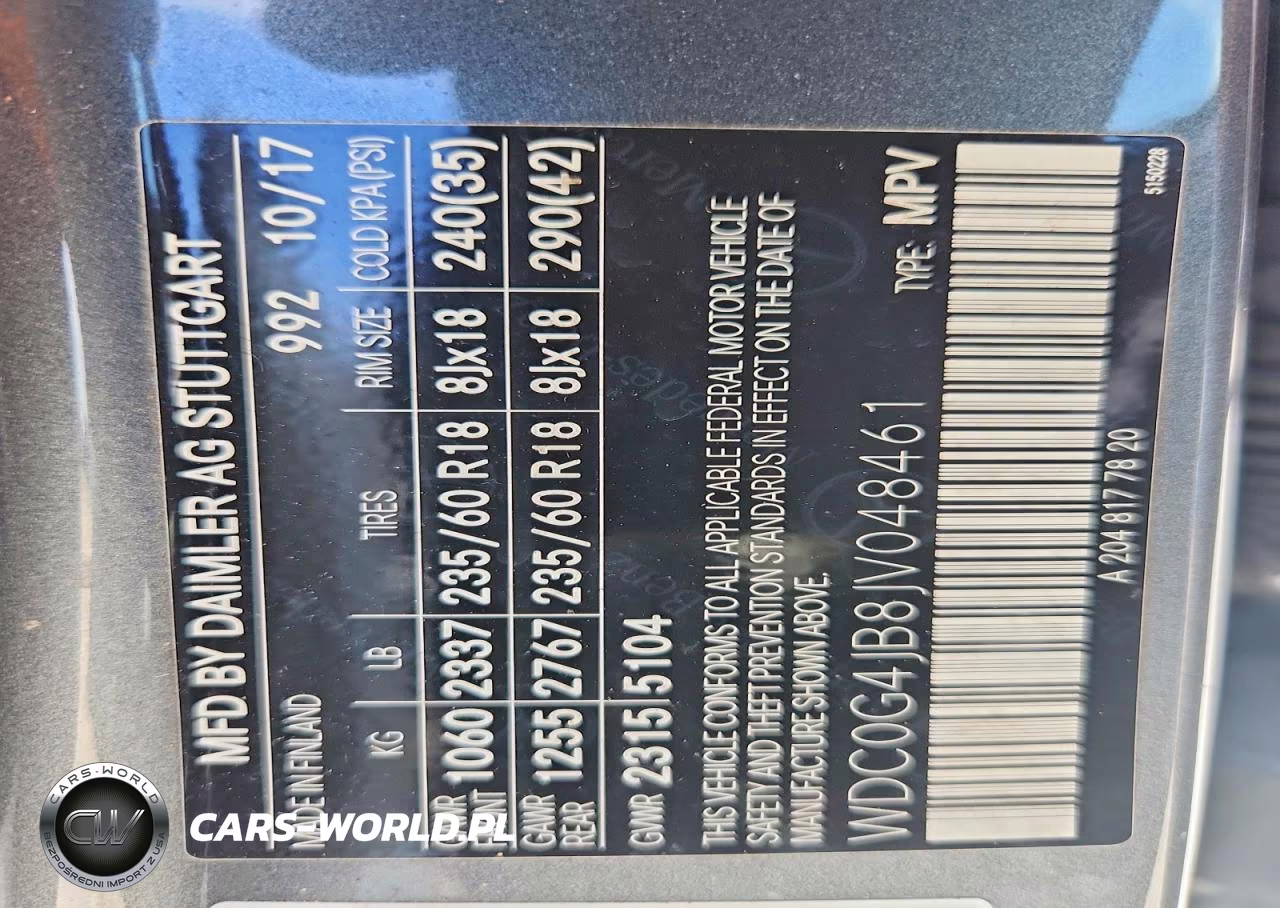 2018 Mercedes-Benz Glc 300 VIN:WDC0G4JB8JV048461 - 14