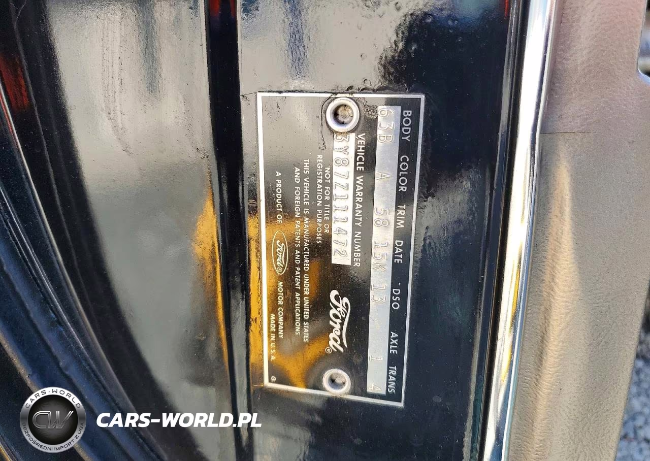 1963 Ford Thunderbird VIN:3Y87Z111472 - 12