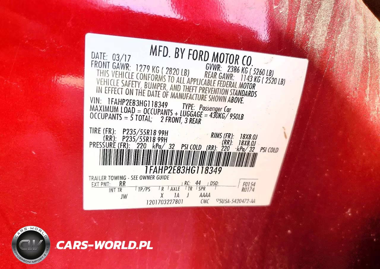 2017 Ford Taurus Sel VIN:1FAHP2E83HG118349 - 12