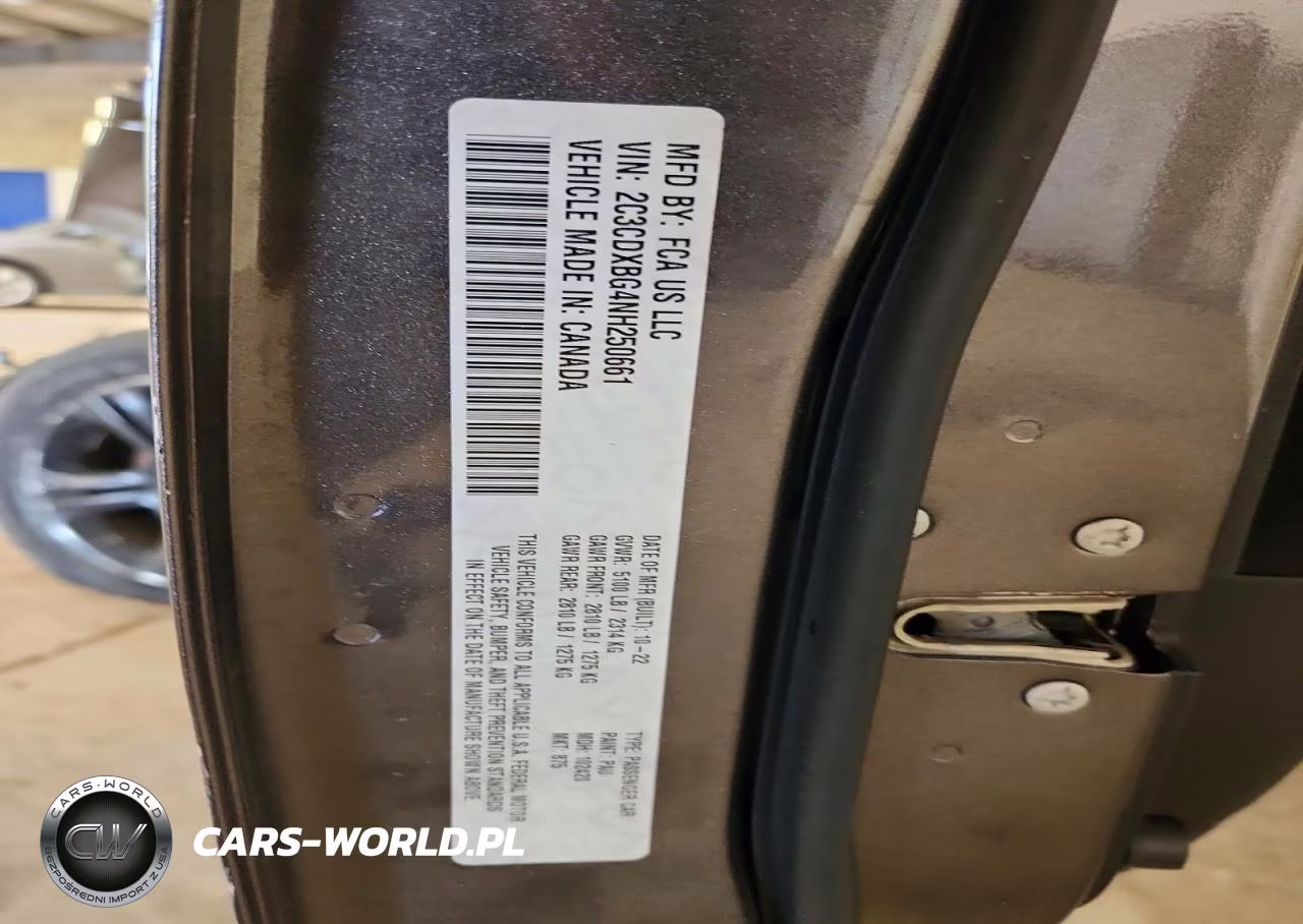 2022 Dodge Charger Sxt VIN:2C3CDXBG4NH250661 - 12