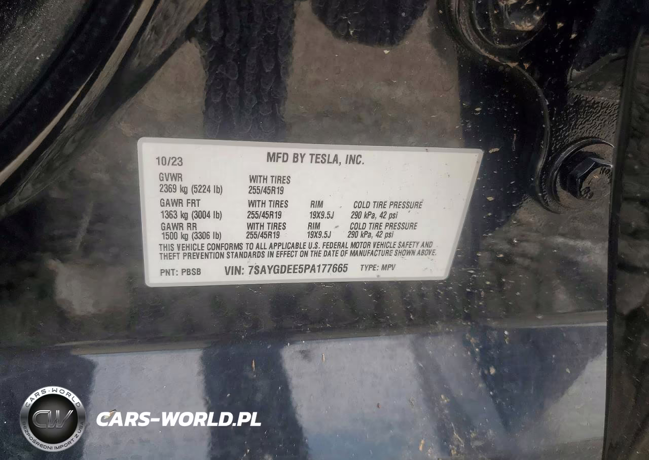 2023 Tesla Model Y VIN:7SAYGDEE5PA177665 - 12