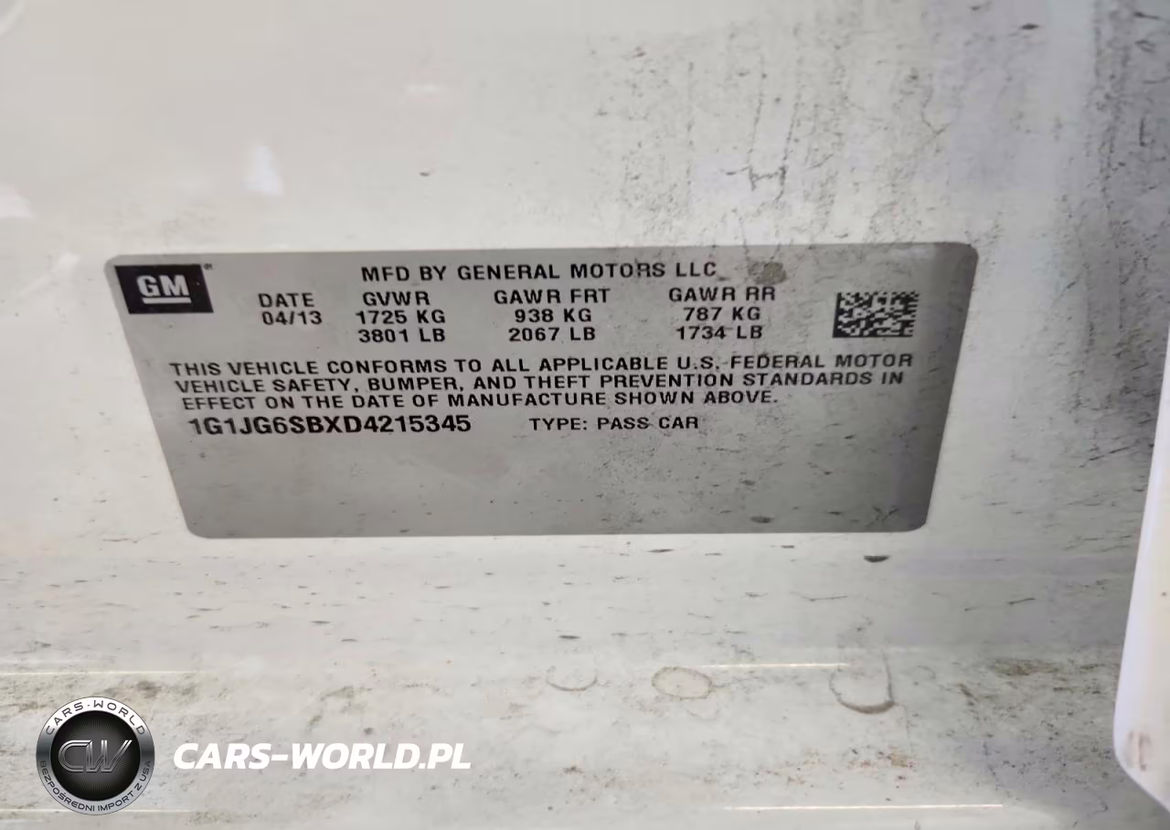 2013 Chevrolet Sonic Rs VIN:1G1JG6SBXD4215345 - 13