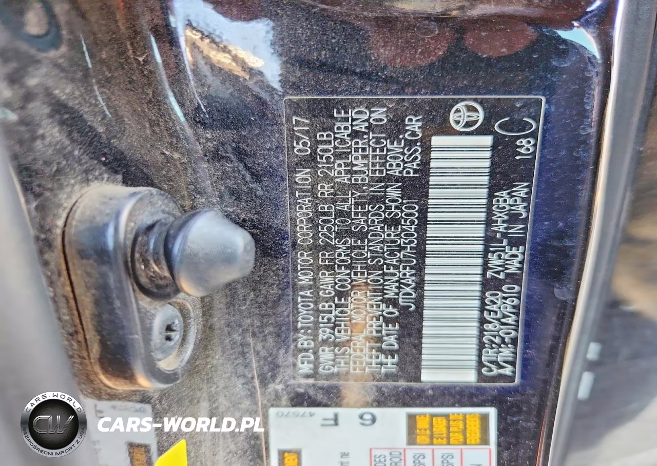 2017 Toyota Prius Four VIN:JTDKARFU7H3045001 - 13