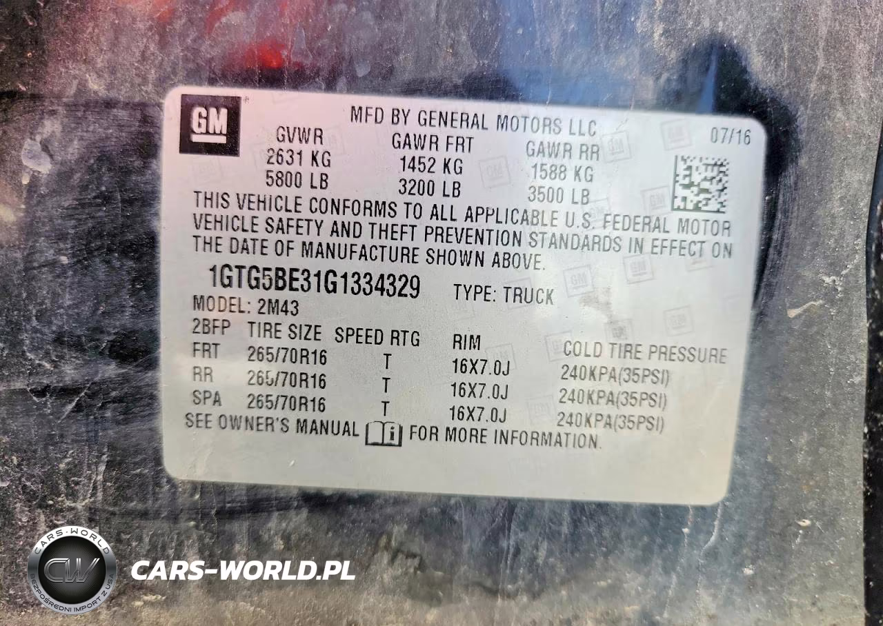 2016 GMC Canyon VIN:1GTG5BE31G1334329 - 12