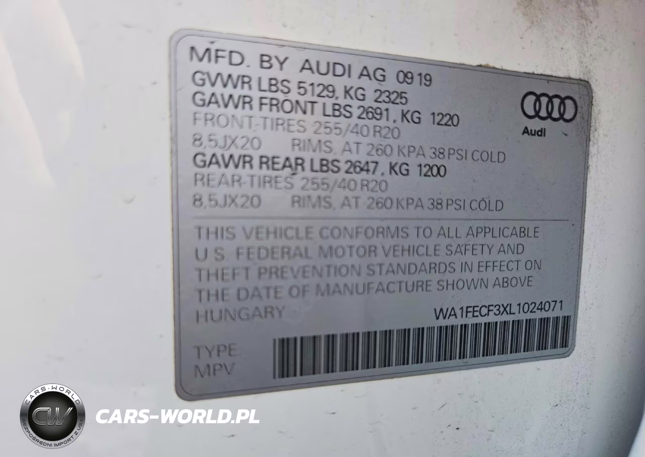 2020 Audi Q3 Prestige S-Line VIN:WA1FECF3XL1024071 - 13