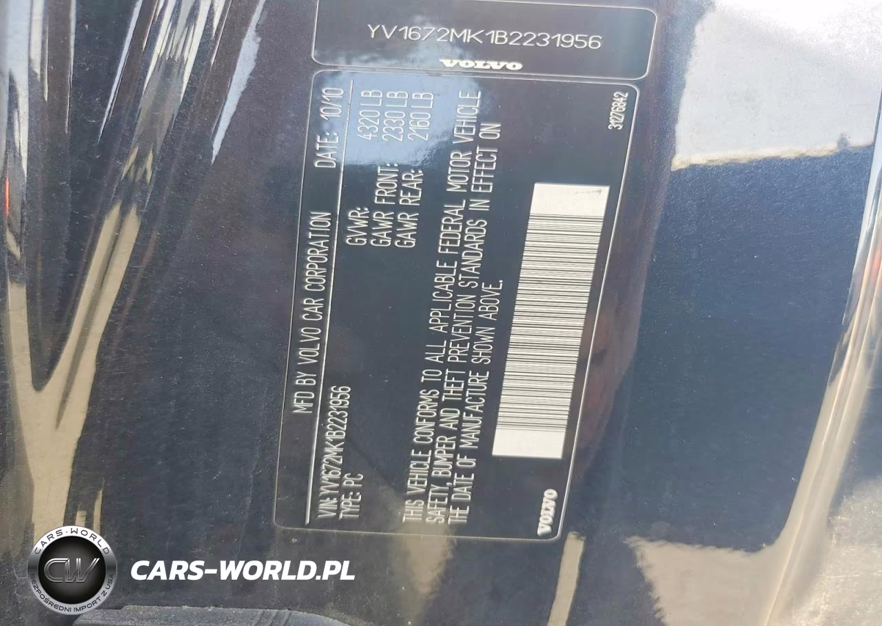2011 Volvo C30 T5 VIN:YV1672MK1B2231956 - 13